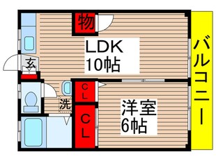 メゾンタカダヤ第２の物件間取画像